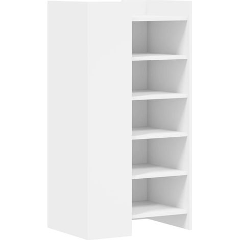 Maison Exclusive - Zapatero madera de ingeniería blanco 52x37,5x1
