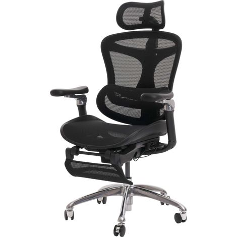 [NON UTILIZZATO] SIHOO poltrona ufficio ergonomica regolabile supporto lombare 6D 150kg tessuto rete traspirante con poggiapiedi nero