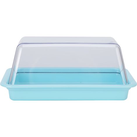 Boîte de rangement rectangulaire pour beurre, coupe-beurre, boîte hermétique de conservation au frigo, bleu (1/5)