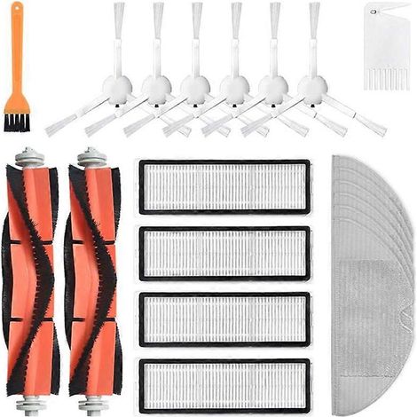 Brosses principales, filtres, brosse latérale et serpillière pour robot laveur de sols Mijia 1C - Pièces de rechange