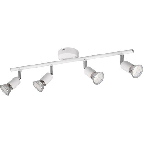 Deckenstrahler PARIS 4-flammig Metall Weiß, Breite 50cm (1/2)