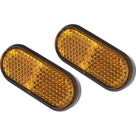 Original yellow reflector for front fork of Xiaomi 4Lite electric scooter (2nd generation). (1/5)