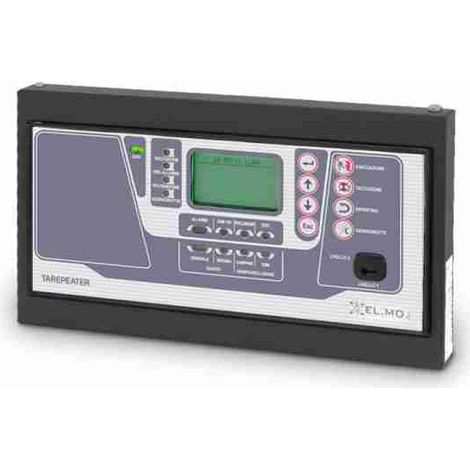 Pannello ripetitore per centrali serie TACÓRA (versioni 4.0 e superiori). Riporta in tempo reale sul display e sui LED tutti i messaggi e tutti gli stati della centrale