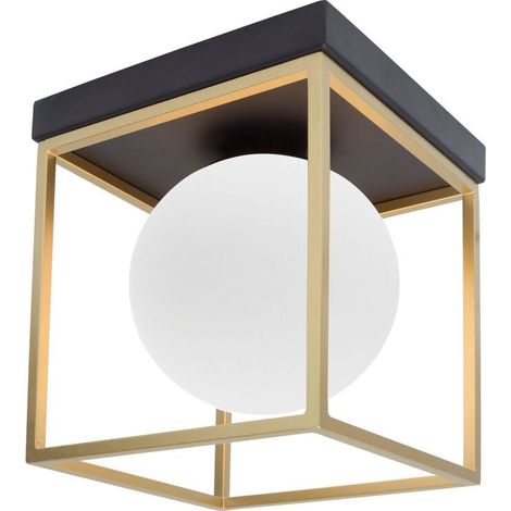 [NEUWERTIG] B-Ware Nova Luce Deckenleuchte Deckenlampe JULIET Gold E14 LED dimmbar Glas Metall (1/2)