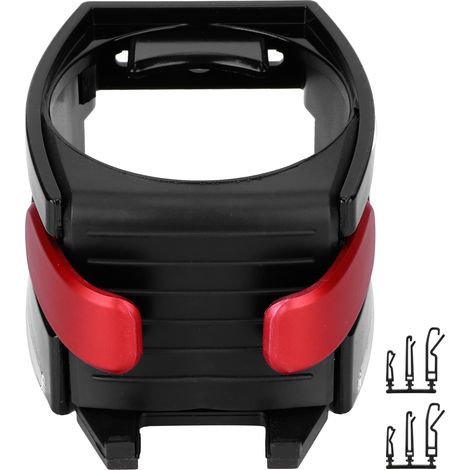 Support de verre d'aération organisateur universel porte-bouteille de boisson support accessoire de véhicule de voiture rouge