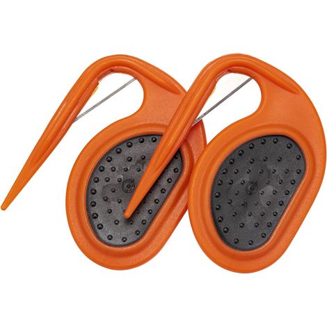Lot de 2 peignes démêlants pour chiens et chats, peigne démêlant pour chiens et chats, peigne d'épilation pour l'entretien des animaux (orange) (1/5)