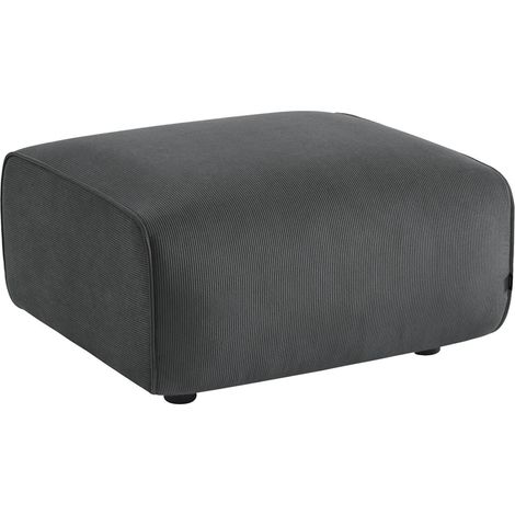 sweeek - Sitzhocker, Fußhocker mit Cordbezug für 2-Sitzer-Sofa Wallas