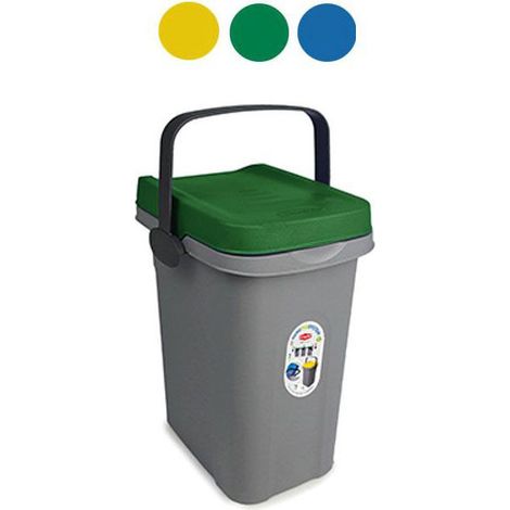 Poubelle Home Eco System Gr/Jaune L 7 Stefanpl