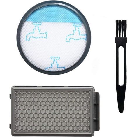 Filtre HEPA pour Aspirateur Rowenta Power Cyclonic/Moulinex/Tefal, RO3718EA RO3724EA RO3731EA RO3753EA RO3786EA RO3798EA MO3718PA MO3723PA MO3751PA(1 Filtre Hepa + 1 Éponges de Filtre + 1Brosse) (1/5)