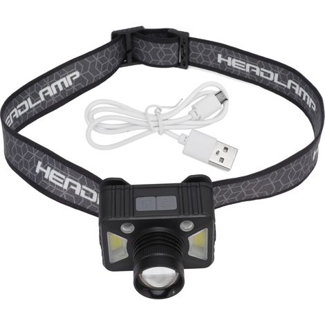 Lampada frontale a LED Toivize da 1000 lumen con sensore di gesti – Diverse modalità – Ricaricabile tramite USB – Batteria integrata – Leggera e impermeabile, ideale per campeggio, pesca e lavoro al b (1/5)