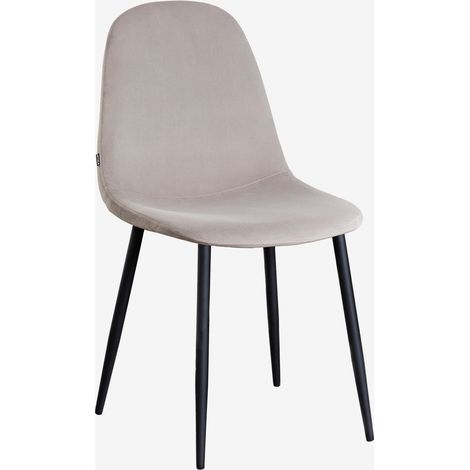 Sedia da pranzo imbottita Glamm SKLUM Nero