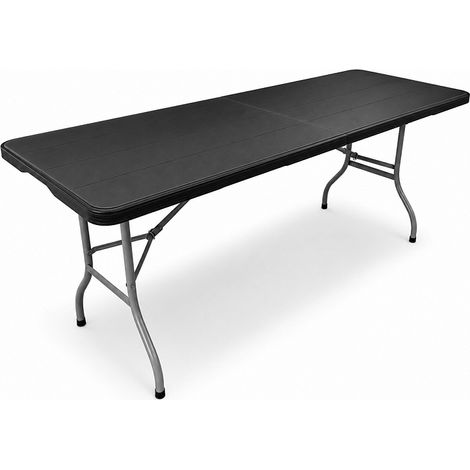 Aga Garten Klapptisch 180x74x74 cm Schwarz