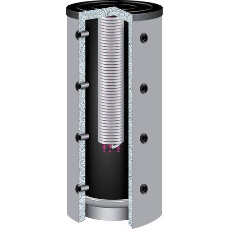 800 Liter TWL Hygienespeicher 90° KE-800 ohne Wärmetauscher 120mm Isolierung (1/4)