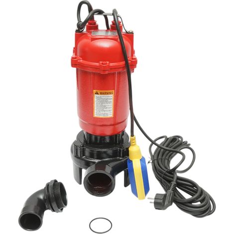 POMPA SOMMERSA PER ACQUE SPORCHE DRENAGGIO CON GALLEGGIANTE E TRITURATORE 2600W, 220V, H12m, 333 L/min, Breckner Germany