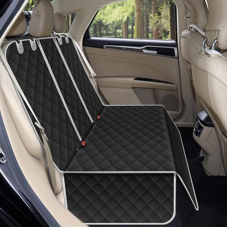 Housses Protection Voiture Chien, siège d'enfant imperméable et antidérapant, Protecteur de siège arrière Lavable Durable Contre Les Rayures Universel pour Voiture, camions, SUV (Noir)