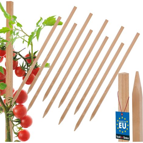 Tuteurs en bois KOTARBAU® pour tomates, légumes, support pour arbres et arbustes, 40 cm, lot de 10 (1/5)
