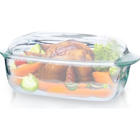 Forme de four rectangulaire en verre resistant au four (1/5)