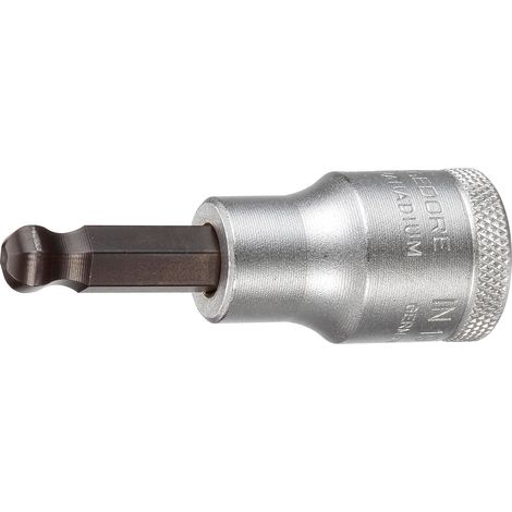 Embout de tournevis GEDORE 1/2" six pans creux avec tete spherique SW 12,0mm longueur 60mm (1/3)