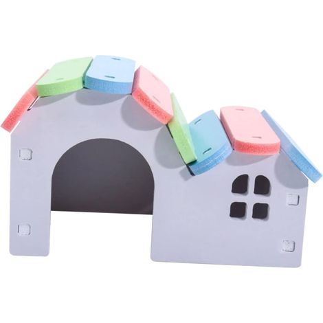 Colorful Hamster Nesting Habitat Small Animal Bed Delicate Sleeping House for Hamsters Rabbits Kittens Lightweight Smooth Surface Pet (1/5)