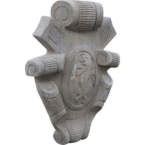 Wappen aus Stein L52xPR12xH65 cm