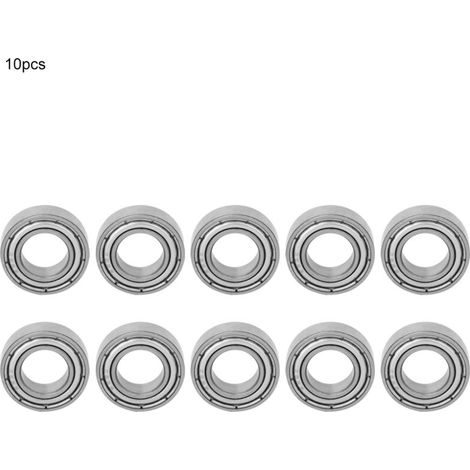 10 pieces of metal-shielded deep groove ball bearings (689-ZZ 9x17x5mm) (1/5)