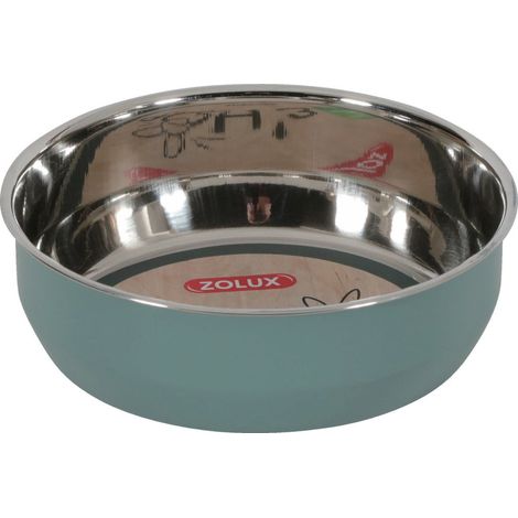Bol en inox EHOP 200 ml, vert  pour rongeur. - zolux