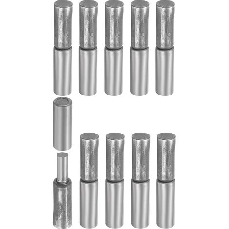 10Pcs Charnières À Barillet Soudables, 1-5/8" x 1/4" Acier Carbone Robustes Démontables À Souder Pour Porte Battante Métallique Portail Rampes De Remorque (1/5)