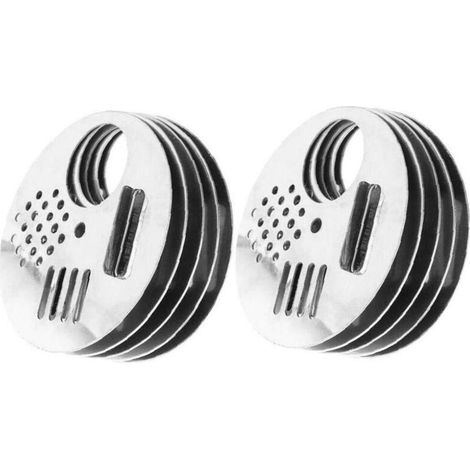 Lntyq Abeille porte de la boîte Bee Hive Porte d'entrée du disque porte Ruche équipement Vent Bee Nest porte outil Apiculture en acier inoxydable Argent 10PCS (1/5)
