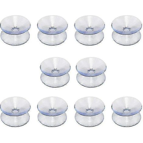Filiyano-Ventouses double face compatibles avec les panneaux de verre, lot de 10 ventouses sans crochet pour miroir en verre antidérapant double face (1/5)