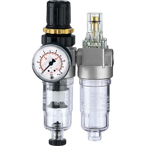 Riegler Wartungseinheit 2-tlg. »Standard-mini«, PC-Behälter, BG 0, G 1/8 (1/4)