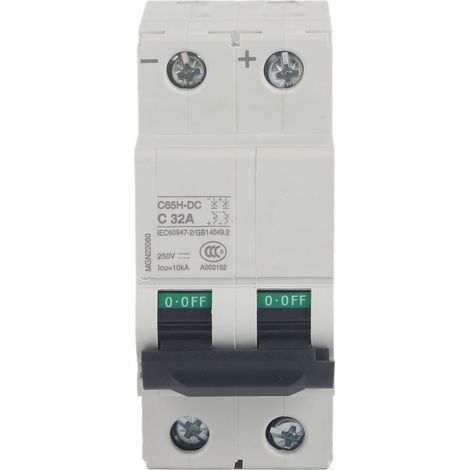 Electric Miniature C65H-DC Circuit Breaker 2P 250V Air Switch (32A)
