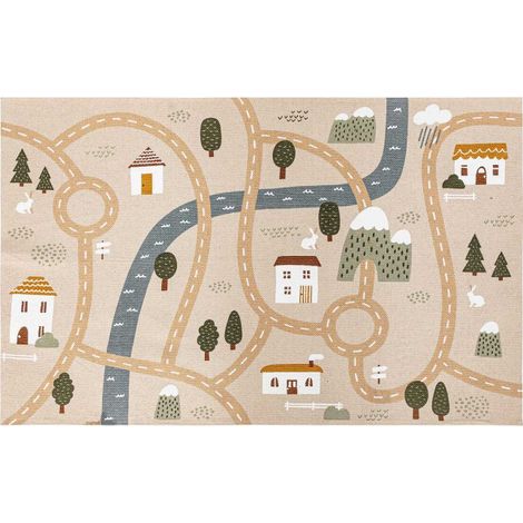 Tapis Enfant "Route" 100x150cm Multicolore (1/3)