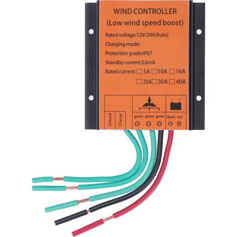 Universeller Windregler mit Turbo-Generator-Ladung MPPT 12V 24V Auto Match 300W-1000W 10A. (1/5)