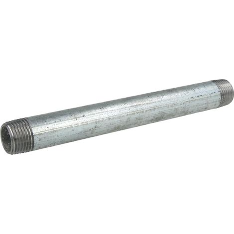 Nipple double galvanisé 1/2'' x 180 mm