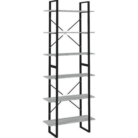 Maison Exclusive - Scaffale Alto Grigio Sonoma 80x30x210 cm in Legno Multistrato