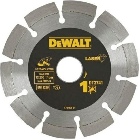 Hoja de diamante DEWALT 125x20x222mm segmentada