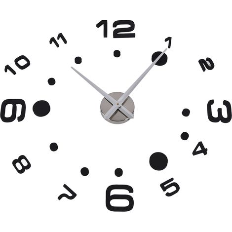 Kit d'horloge murale numérique 3D à monter soi-même avec échelle adhésive, horloge de décoration durable pour la maison (1/5)