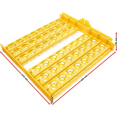 Pièce de rechange Wiltec pour incubateur automatique 48 œufs – insert – insert de rechange pour incubateur avec système de retournement (1/2)