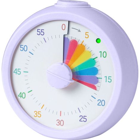 Rainbow Timer for Kids and Adults, 60-Minute Countdown (1/5)