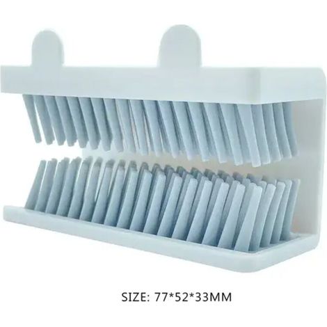 Douche Attrape-cheveux Mur Silicone Piège À Cheveux pour Salle De Bains Baignoire Drain Protecteur Collecteur Ménage Accessoires De Bain Blanc (1/5)