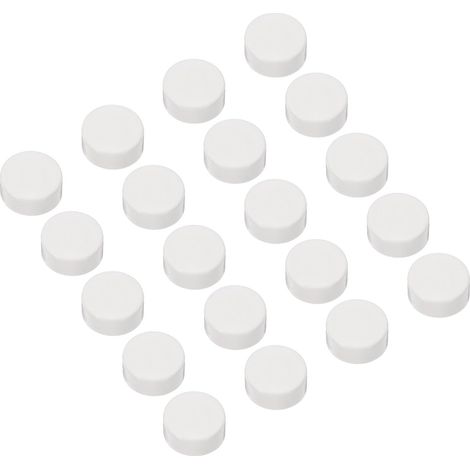 Embouts de Tube en PVC pour Couvrir Les Extrémités Des Tuyaux Intérieurs en PVC de 20 mm, Bouchons Ronds pour Tuyau, Conduit Électrique - Lot de 20 (1/5)