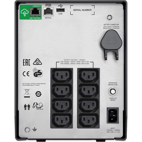 USV APC SMC1500IC   SMARTUPS C 1500VA LCD 230V SmartConnect (1/5)