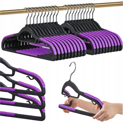 Perchas antideslizantes para armarios, resistentes, de primera calidad, 20 unidades. (1/5)