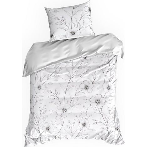 Parure de lit Printemps/64 fleurs 140x200 cm coton (1/5)