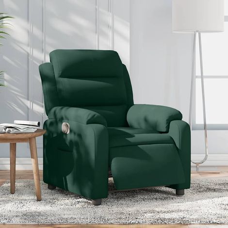 Relaxsessel Elektrisch Dunkelgrün Samt