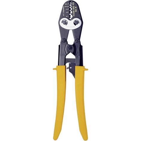 Pinza pressatrice Capocorda a tubetto, Connettore a tubetto, Capocorda a pressione 0.5 fino a 16 mm² Klauke K25 K25 (1/2)