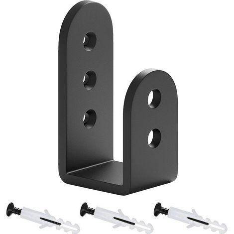 Lot de 2 supports de porte en U, support de porte de barricade, support de porte de garage