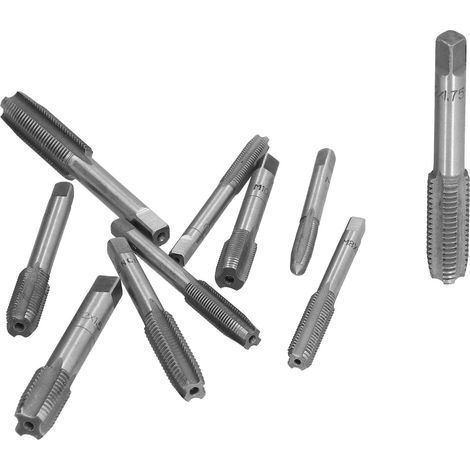 Jeu de tarauds à main HSS, coupe-filet, foret de taraudage manuel pour métal M6-M12, quincaillerie (1/5)