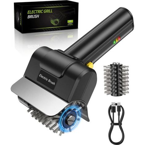Brosse électrique barbecue sans fil – Longue autonomie – Pour grille gaz, charbon – Nettoyage puissant (1/5)