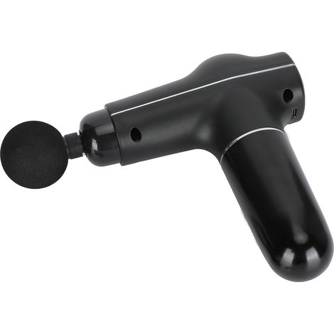 Mini stimulateur musculaire, appareil de massage musculaire portable pour la relaxation corporelle, avec 3 vitesses (peinture métallique noire, vernis UV) (1/5)